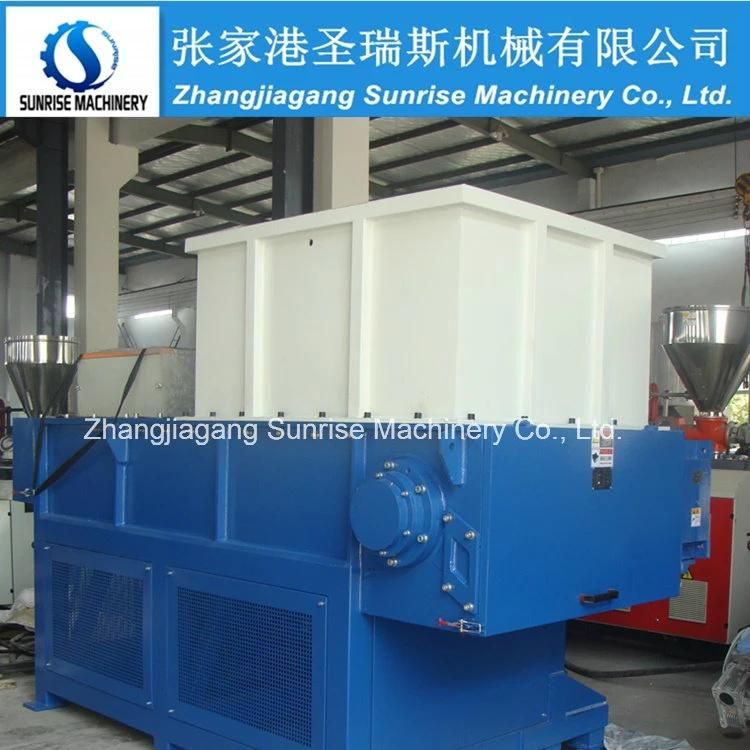 Single Shaft Shredder for Film Jumbo Bag Lump HDPE Pipe