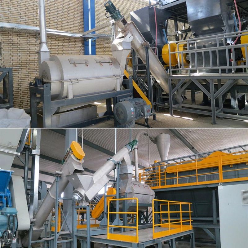 Pet Flakes Horizontal Dryer for Plastic Recycling Production Plant