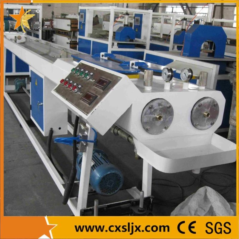 16~63mm PVC Double Pipe Extrusion Line / One Mould Twin Cavity Extrusion Line
