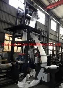 High Output 80kg/H PE Film Blowing Machine Sj-A50 Model 600mm Film Width with Rotary Die ...