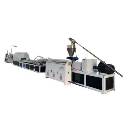 WPC Profile Making Machine/Wood Plastic Machine/ WPC Decking Profile Extrusion Line ...