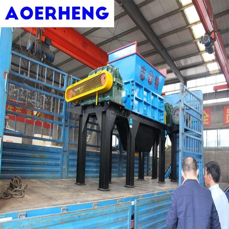 Double Shaft Shredder for Plastic/Electronic Waste/Waste Tire/Wood/Metal/Large Domestic Waste