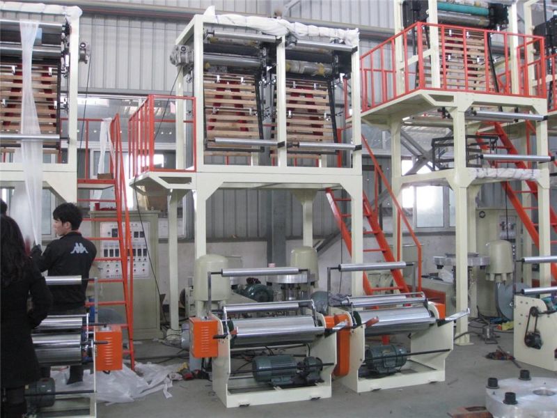 Single Screw Double Die Film Blowing Machine (SJ-60(70))