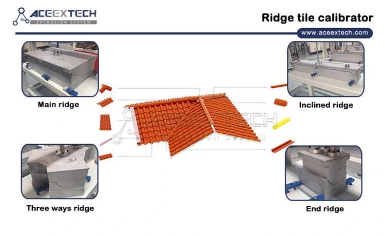 ASA PMMA Coated PVC Composite Roof Tile Extrusion Machine Production Line