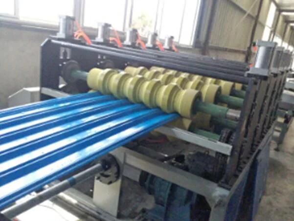 Corrugated Garage Twin Wall Roofing Sheets Machine / PVC Hollow Sheet Extrusion Line