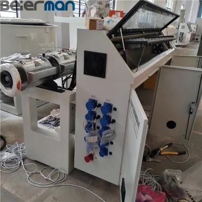 Beierman PE PP Profile/Strip/Rod/Plate Recycled/New Material Sj65/28 Single Screw Extruder ...