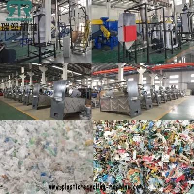 HDPE Bottles PP Flakes Recycling Washing Machine Line