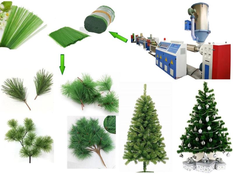 Competitive Price China Pet Artificial Plastic Pine Tree Needles Filament Production Line
