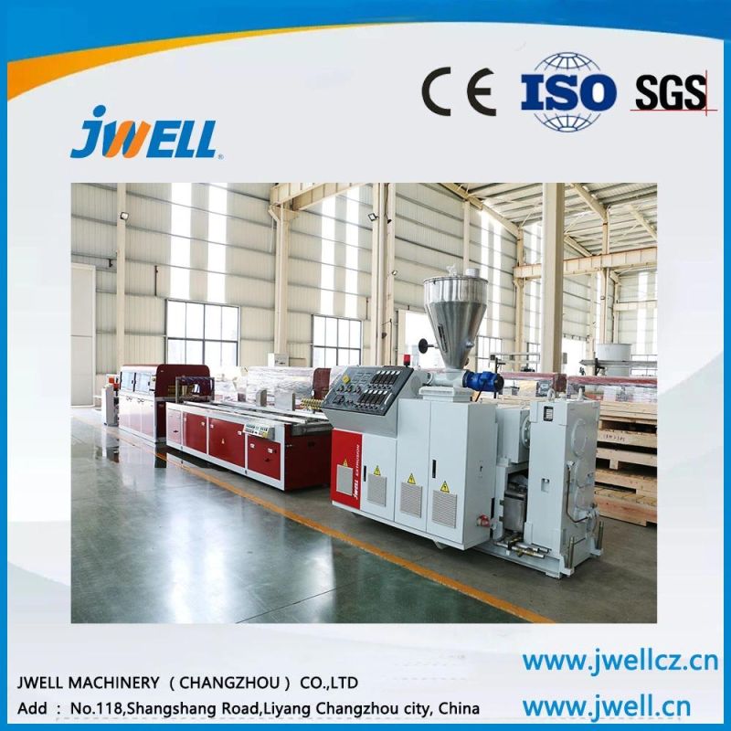 Jwell Jwell Indoor and Outdoor Floor PE WPC PVC Spc Extrusion Machine Deck Composite Floor