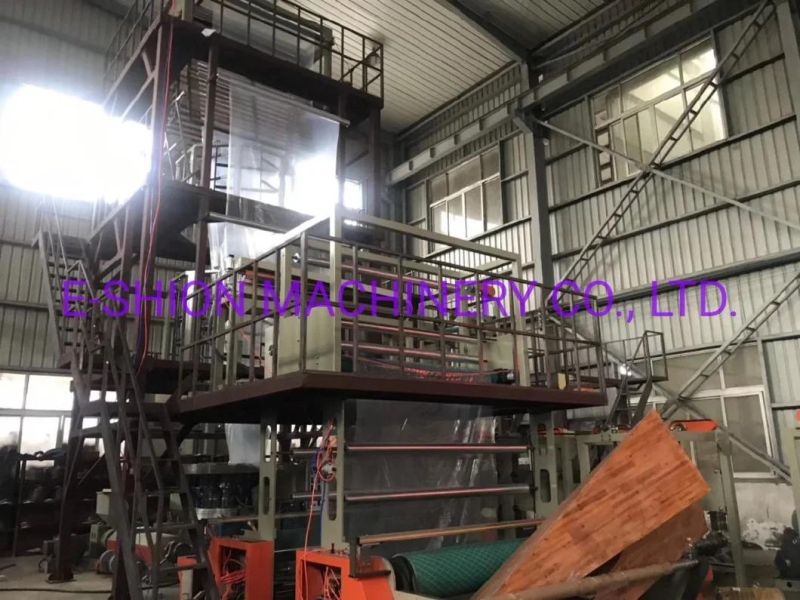 LDPE Three Layers Film Blowing Extruder Machine Factory