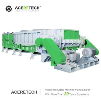 Aceretech with Siemens PLC Industrial Foam Shaft Shredder Machine