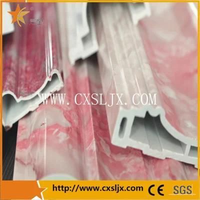 S022 Plastic Stone PVC Artificial Marble Border Profile Production Line