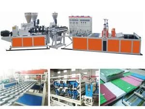 PVC PP PE PC Plastic Corrugated Sheet Machine