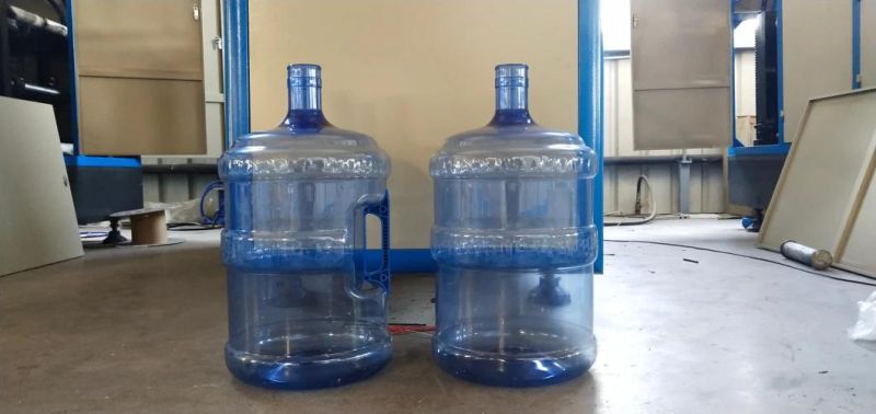 0.2L-2L 2 Wide Neck Bottle Cavities Semi Automatic Blowing Machine with CE