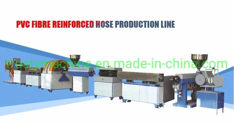 PVC Fiber Reinforced Hose Production Line PVC Soft Garden Horse Machine PVC Braided Pipe Extrusion Line