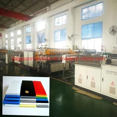 1220mm PP Hollow Corrugated Sheet Co-Extrusion Machine Sj100/36 +Sj65/36