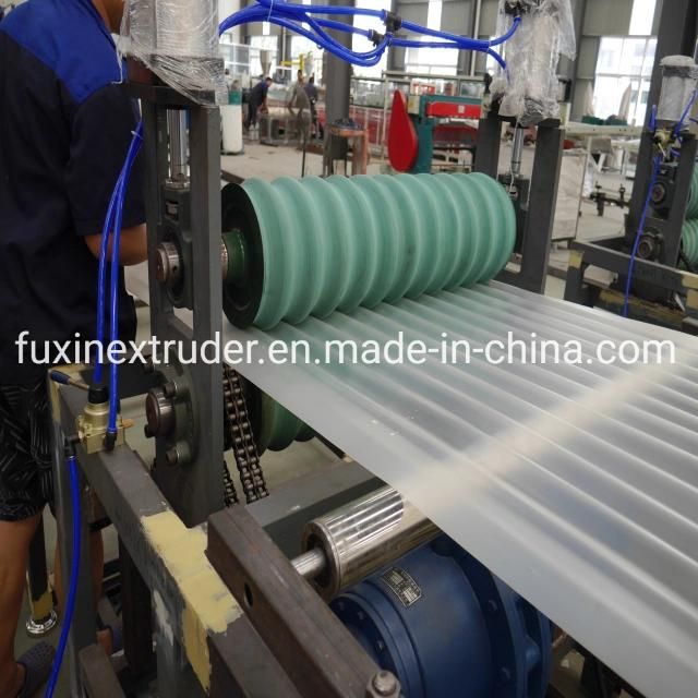 Plastic PVC Wave Colored Roof Tile Extruding Machine/ Glazed Corrugated Roofing Tile Extrusion Machine