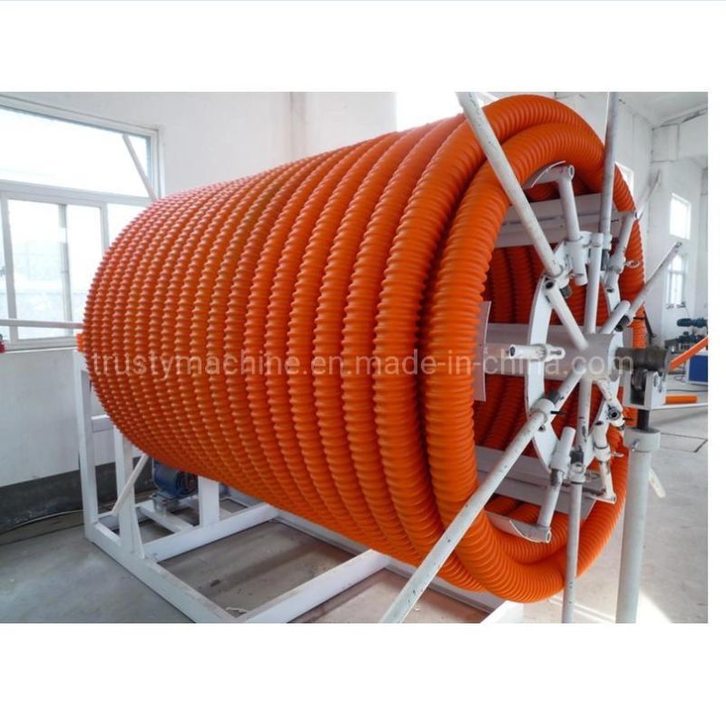 HDPE PE Carbon Reinforced Spiral Prestressed Pipe Manufacturing Machine / Extrusion Line