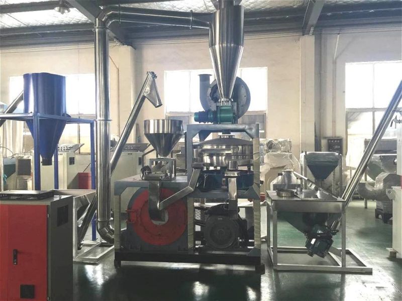 Hot Sale PVC Pipe PE Pellet Pulverizer Mill Plastic Powder Making Machine with Dust Removel