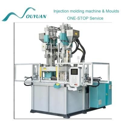 2 Colors Tool Handles Standing Vertical Plastic Injection Molding Machine Moulding Machine