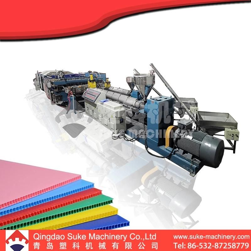 PP Hollow Corruated Packing Sheet Extrusion Making Machine