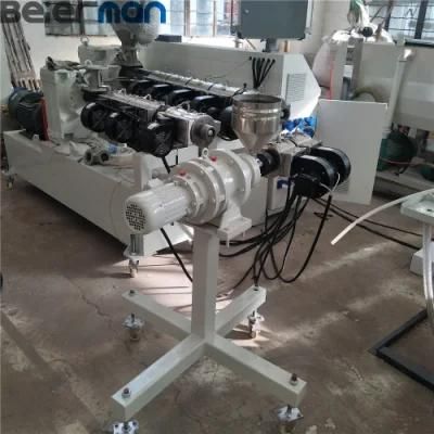 Plastic Sj Sjsz Series Different Kinds Single Screw Conical Twin Screw Extruder for Pipe ...