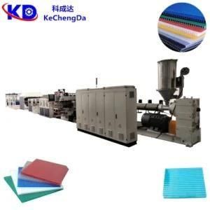 High Quality PC /PP/PE/PVC Plastic Hollow Grid Board/ Sheet Extrusion Machinery