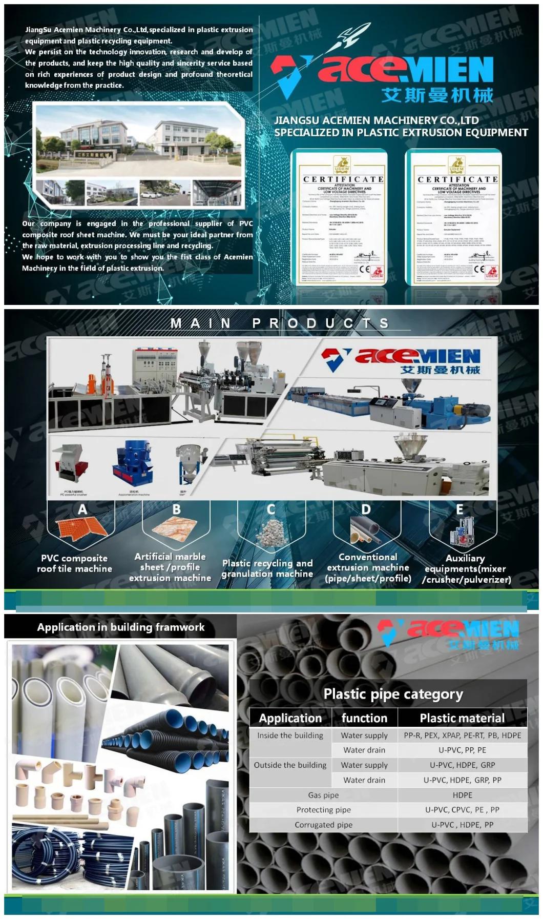 UPVC Drain Water Supply CPVC Protection Pipe Extrusion Line