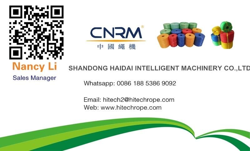 Cnrm Supplied Complete Plastic Rope Production Line 3 Strand & 4 Strand Twisted Pet Polypropylene PP Rope Making Machine