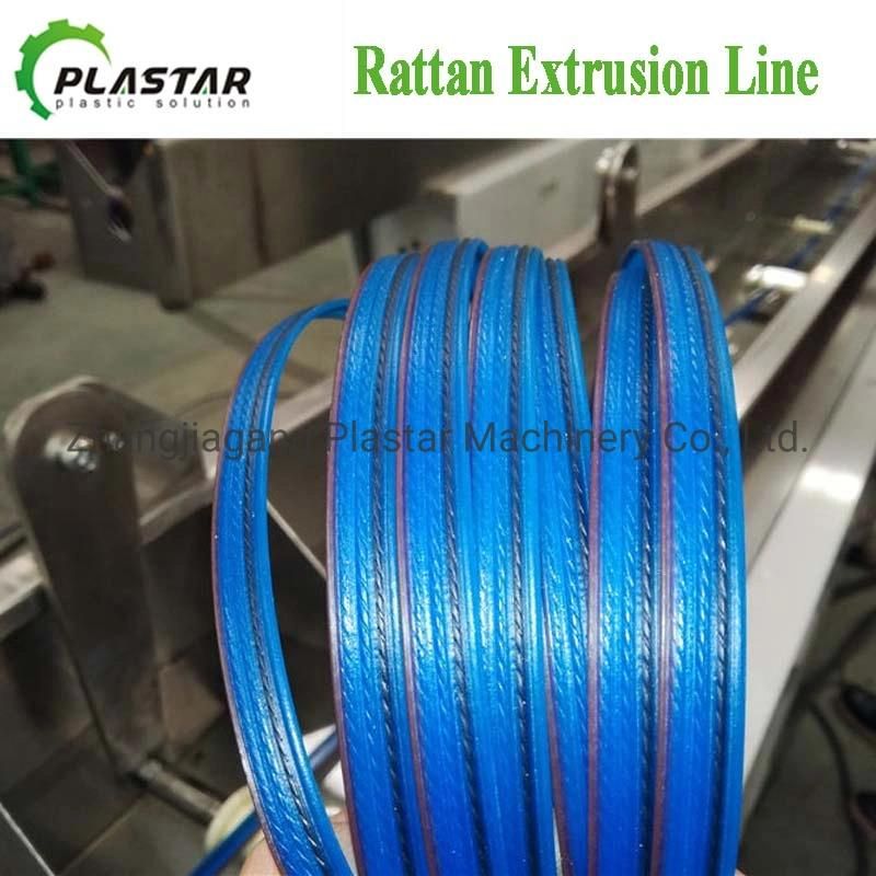 Artificial Plastic Rattan Extrusion Line/PP PE Cane Production Line