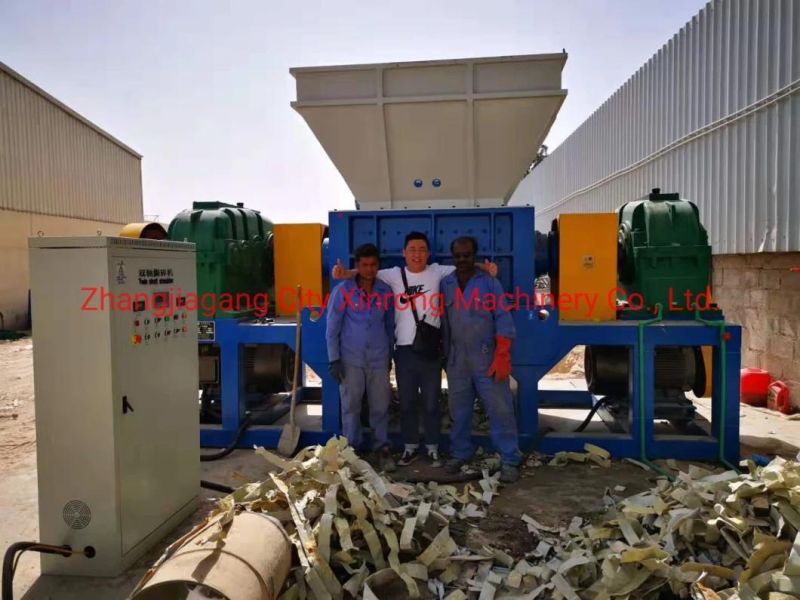 Double Rotor Shredder/Shredder/Shredder for Waste Plastic Bottles/Cans/Box/Flooring/Decking/Profiles/Wood/Paper/Drums/Barrels/Containers Recycling