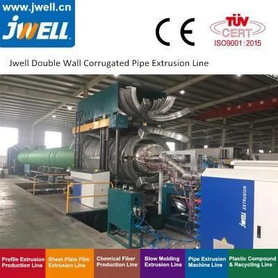 PP Vertical Type Double Wall Corrugated Pipe Extrusion Line
