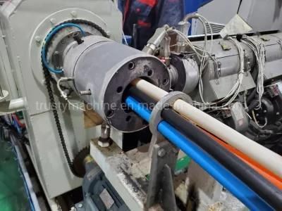 HDPE PE Carbon Reinforced Spiral Prestressed Pipe Manufacturing Machine / Extrusion Line