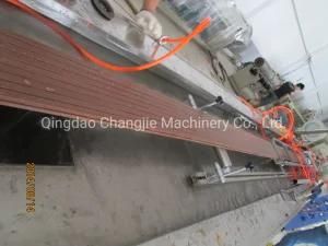 WPC Floor Profile Extrusion Line/Plastic Wood Deck Profile Making Machine/ Wood Plastic ...