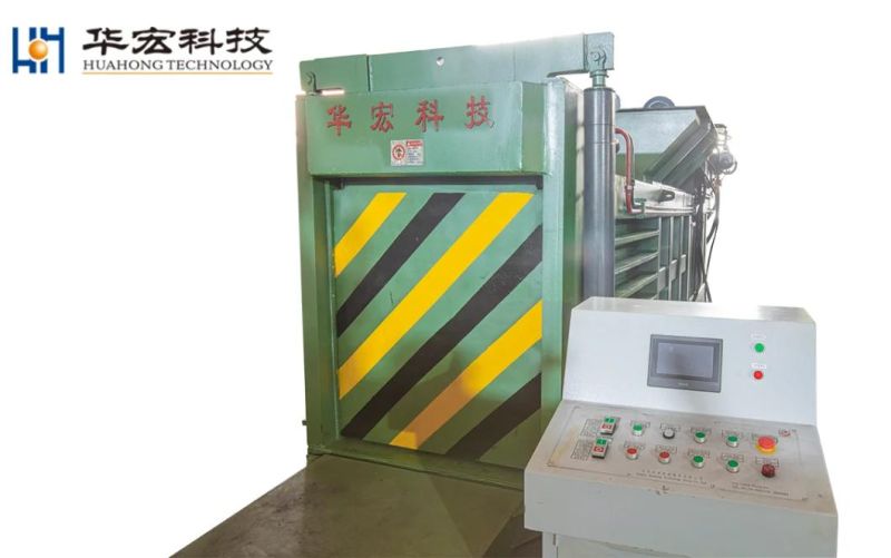 Huahong Semi-Automatic Horizontal Waste Paper Cardboard Carton Baler Recycling Machine Hpm-315 Semi-Automatic Waste Paper