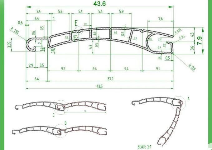 Plastic PVC Roller Shutter Slat Profile/Board Extrusion/Extruder Making Machinery