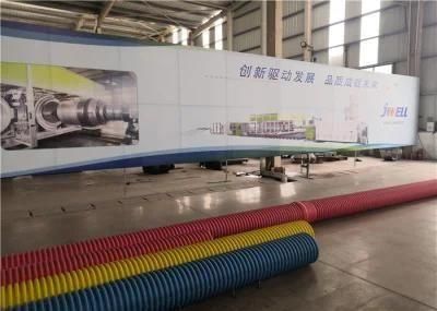 New Generation Water Cooling Jwell HDPE Double Wall Corrugated Pipe Extrusion Line