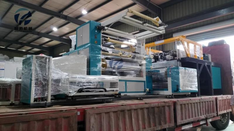 1000mm Plastic LLDPE Double Layer Double Screw Co-Extrusion Stretch Wrap Film Making Machine
