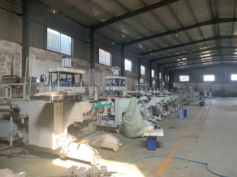 Automatic Sheet Feeding Molding Cutting Plastic Lid Thermoforming Machine