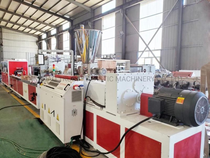 Plastic PVC Profile Making Machine Twin Conical Screw Extruder Line Price