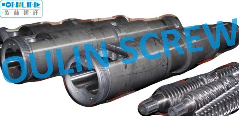 Liansu 65/132 Twin Conical Screw and Barrel for PVC, WPC
