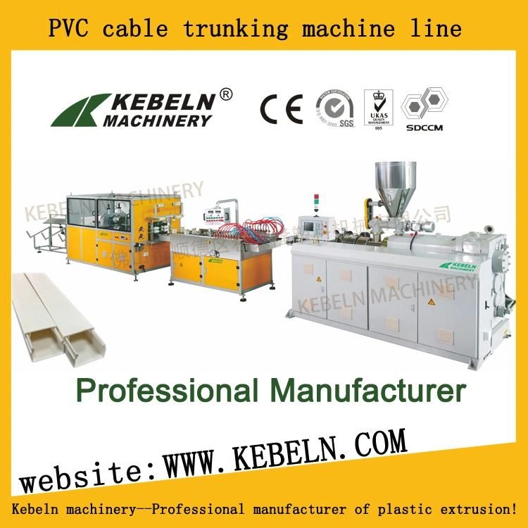 PVC Double Output Cable Trunkings and Cable Pipes Extrusion Machine with Double Screw Extruder