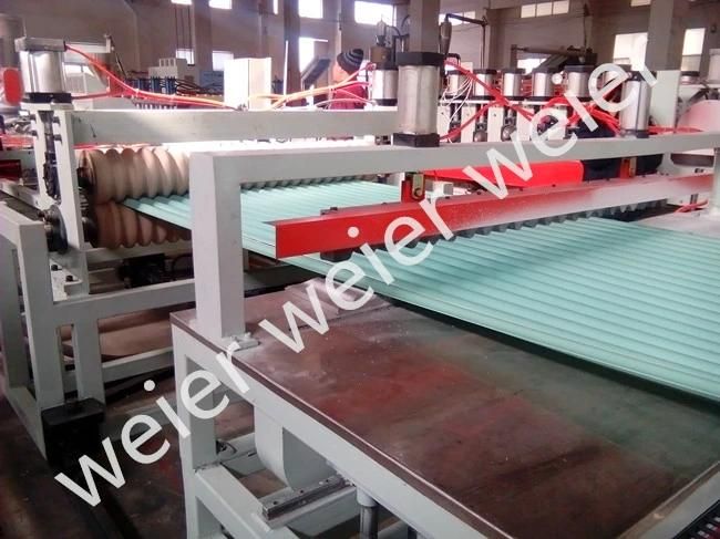 PVC Pet PC Wave Plate Corrugated Roof Plastic Extruder Production Line