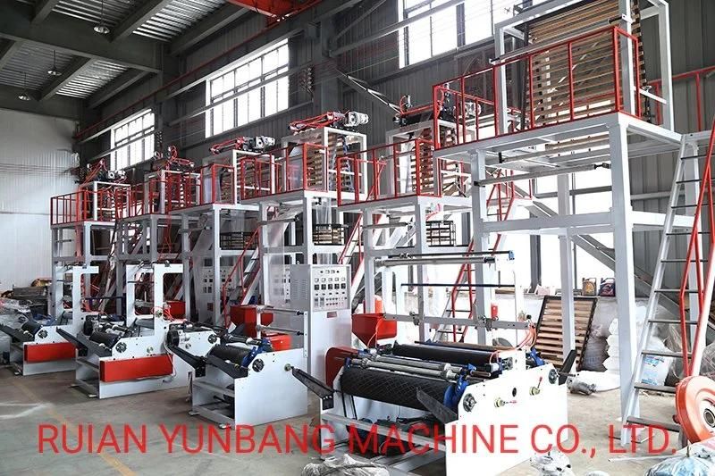 Taiwan Type Mini HDPE LDPE LLDPE PE Plastic Biodegradable Pbat PLA Corn Starch Monolayer Mono Layer Film Blowing and Making Extruder Machine