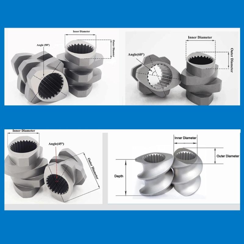 Bimetallic Conical Twin Screw Barrel for PVC Pipe Extruder