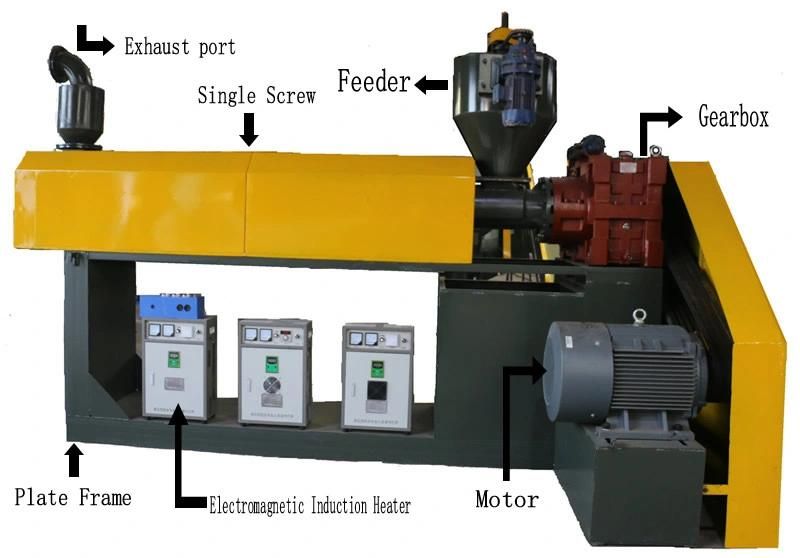 Waste PP/PE/Pet Plastic Recycling and Melting Machine for High Speed Low Noise