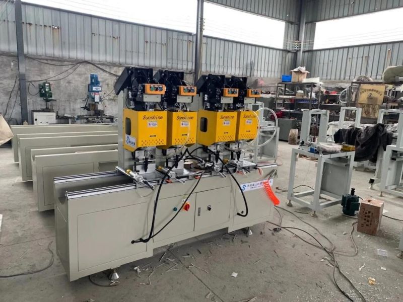 Automatic Screw Four Head Fasten Machine for UPVC/PVC Window/Good Quality Four Head Automatic Glass Screw Drilling Machine