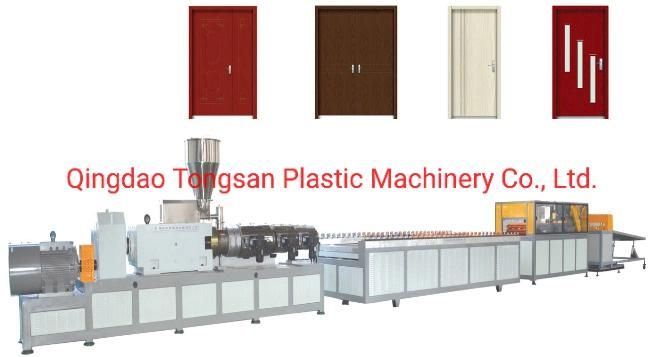 PVC or PVC Wood Composite 600 700 800 900 1000 1100mm PVC Door Making Machine