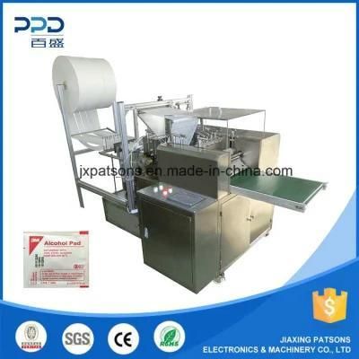 Ce Approved Vertical Alcohol Swab Manufacturing Machines