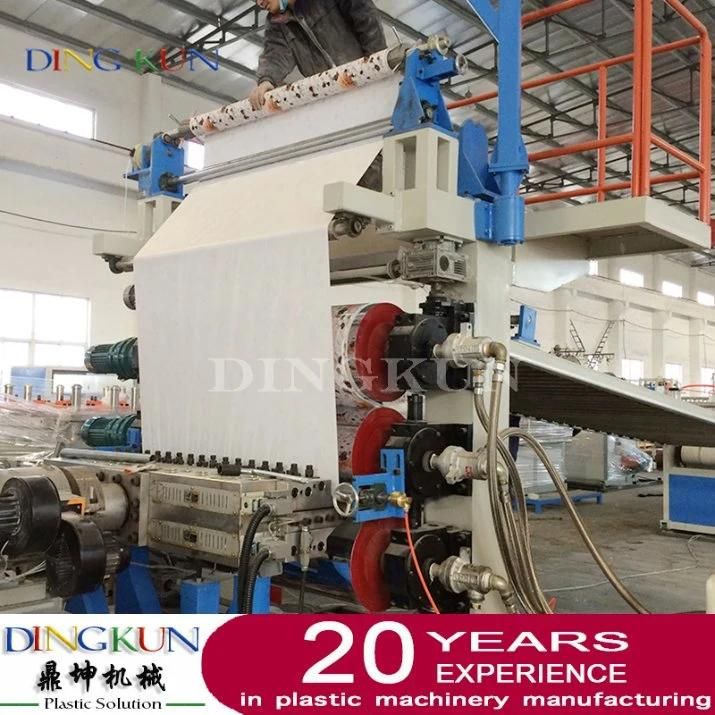 PVC Marble Sheet Profile Extrusion Line Making Machine Conical Twin Screw Machine for Customized Profile
